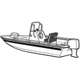 thumbnail image 3 of Carver by Covercraft 18.5 ft. Performance Poly-Guard Styled-to-Fit Boat Cover for V-Hull Center Console Shallow Draft Boat - Grey, 3 of 4