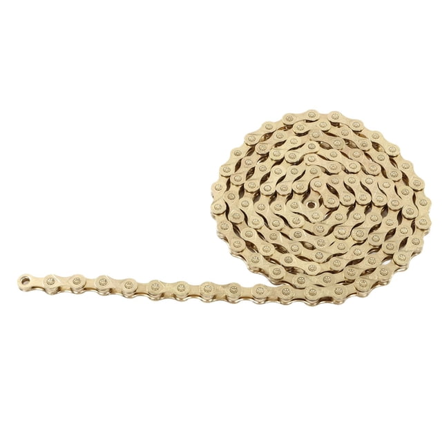 Road Bike Chain, Strong Tension 9 Speed Bicycle Chain Rigid Reinforced Structure Impact Resistance For Outdoor Cycling