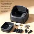 thumbnail image 4 of Self Cleaning Litter Box, 95 L Automatic Cat Litter Box Self Cleaning for Multiple Cats, with Safety Protection, App Control,1 Roll Garbage Bags,White & Grey, 4 of 7
