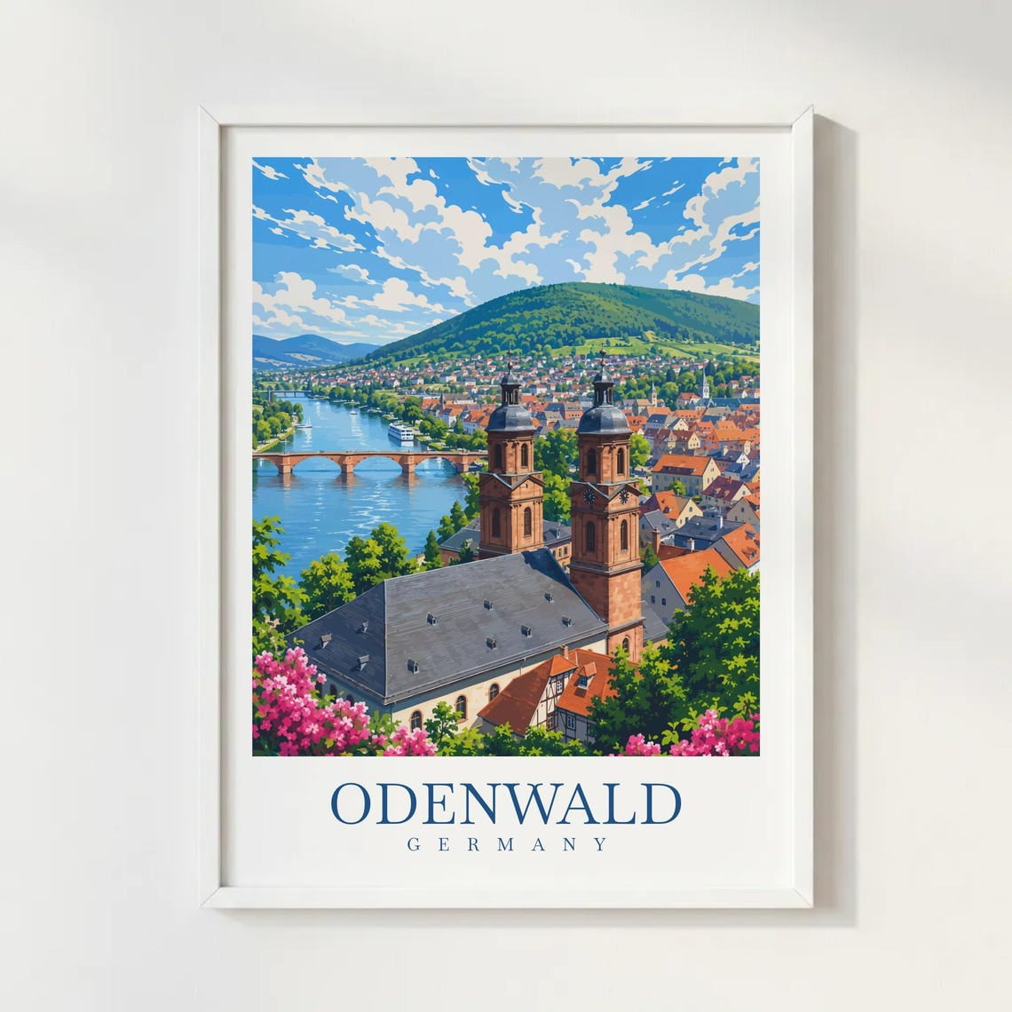 Odenwald Germany Wall Art Print Forest Landscape Decor Unframed Paper Print
