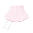thumbnail image 2 of ROHUUQUE Baby Bear Ears Bucket Hat Cotton Solid Color Sun Hat with Chin Strap for Toddler Girls Boys Beach Outdoor, 2 of 9