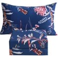thumbnail image 1 of Floral Printed Sheet Set King Soft Microfiber Botanical Bed Sheets Extra Deep Pocket Pieces, 1 of 6