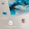 thumbnail image 4 of Ethereal Blue and Gold Canvas Abstract Wall Art by Art Remedy, Gallery Wrapped, 24 x 16, 4 of 7