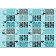 thumbnail image 1 of Ahgly Company Machine Washable Indoor Rectangle Transitional Green Area Rugs, 8' x 10', 1 of 7