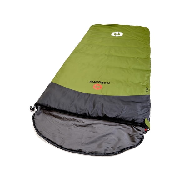 Hotcore Sleeping Bag, Green, 90in x 34in