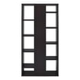 thumbnail image 1 of Coaster Wood Bookcase with Staggered Floating Shelves in Cappuccino, 1 of 3