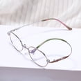 thumbnail image 6 of TELOLY Women Retro Red Glasses Frame Ultra-Light B-Titanium Small Oval Eyeglasses Frame for Small Face 48-18-138Mm, 6 of 7