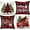 Red Black, variant on Christmas Pillow Covers 18x18 inch Set of 4 Christmas Tree Truck Black and red Plaid Decorative Throw Pillow Covers Winter Farmhouse Decoration for Home Couch BTHZ-144A18