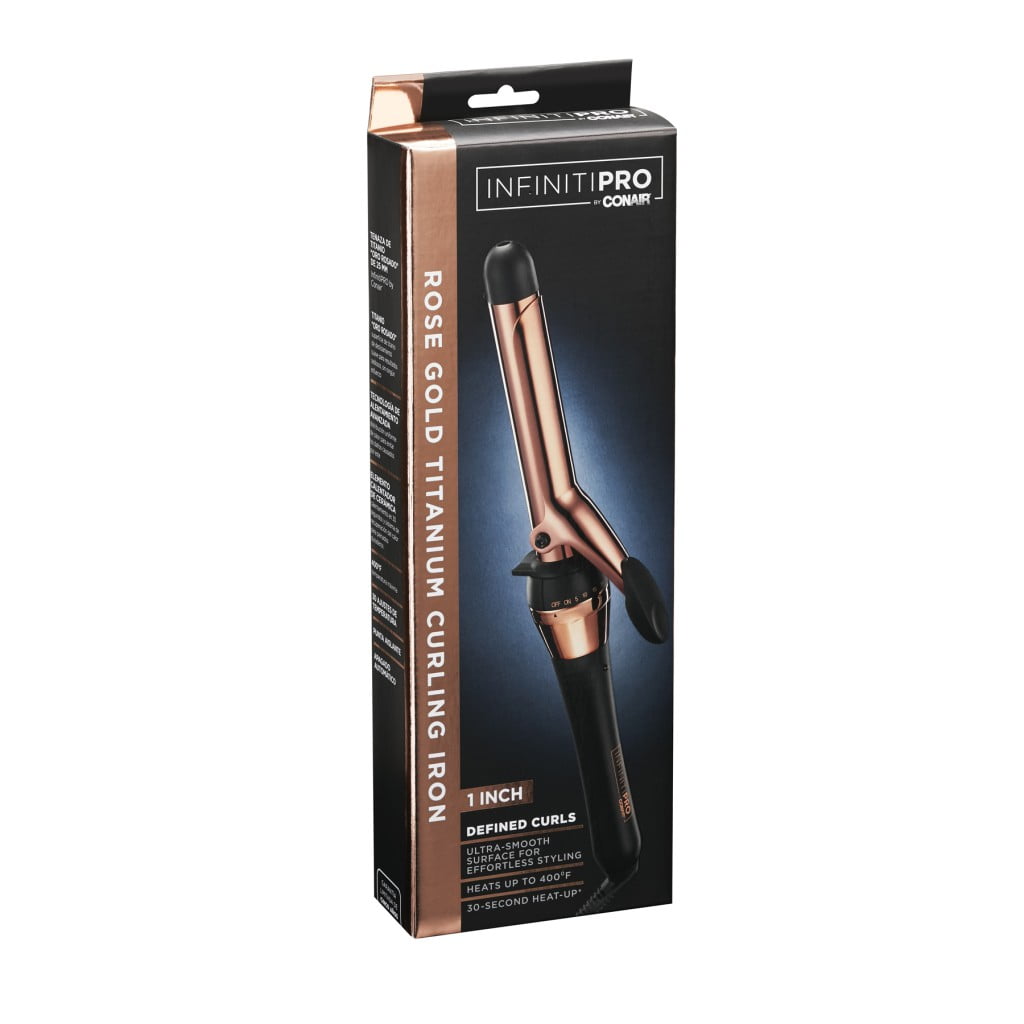 conair rose gold titanium curling iron
