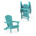 Best Choice Products Folding Adirondack Chair Outdoor, Wooden Accent