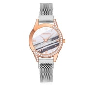 XZNGL Jewelry for Womens Watch Women Fashion Watch Clock Stainless Steel Casual Dress Wrist Crystal Jewelry