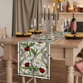 thumbnail image 6 of Animal Flowers Cotton Linen Table Runner for Dining Kitchen, Vintage Country Glass Daisy Floral Plant Wedding Outdoor Party Tablerunners, Dresser Scarf Coffee Tablecloth Runners 13x90 Inches, 6 of 8