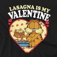 thumbnail image 2 of Garfield Lasagna is my Valentine Youth Long Sleeve T Shirt, Black, X-Large, 2 of 3