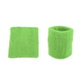 thumbnail image 5 of Unique Bargains Pair Sweat Absorbing Wrist Sweatbands Athletic Cotton Terry Cloth Cyan 8x8cm, 5 of 6