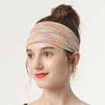 thumbnail image 3 of poshei Diadema para Hombre (Paquete de 5), Banda para el Sudor y Diadema Deportiva para Correr, Ciclismo, Yoga, Baloncesto, Diadema elástica que Absorbe la Humedad, 3 of 6