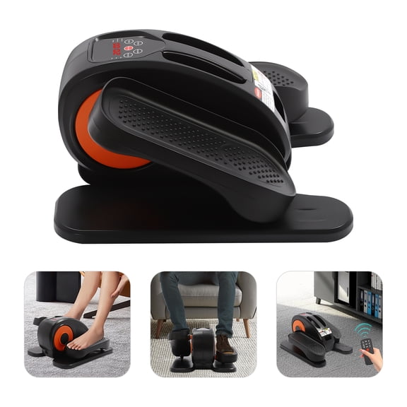 Vintoro Mini Under Desk Electric Elliptical Machine with Remote Control, Seated Pedal Leg Exerciser