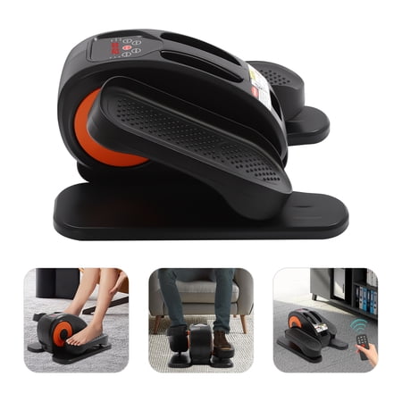 Vintoro Mini Under Desk Electric Elliptical Machine with Remote Control, Seated Pedal Leg Exerciser