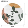 thumbnail image 6 of Brown Boho Plant Pattern Round Tablecloth 60"x60",Wrinkle Wipeable Table Cloth for Kitchen Dining Room Picnic Patio Party, 6 of 6