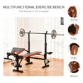 thumbnail image 4 of Soozier Adjustable Weight Bench with Leg Developer Barbell Rack for Weight Lifting and Strength Training Multifunctional Workout Station for Home Gym Fitness, 4 of 9