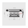 thumbnail image 4 of 2 Pcs Support de Fourche de Vélo Support de Lit de Camion Support de Toit de Vélo Bloc de Vélo Support de Camion pour Camion SUV Remorque Vélo de Route, Noir, 4 of 8