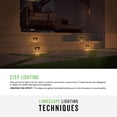 thumbnail image 3 of 1553SW Hinkley Lighting Taper - 12V 1.9W LED Horizontal Deck Light - 4.5 Inches Wide by 3 Inches High-Satin White Finish, 3 of 10