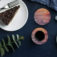 thumbnail image 6 of FMSHPON Independence Day American Flag Set of 4 Round Coaster for Drinks, Absorbent Ceramic Stone Coasters Cup Mat with Cork Base for Home Kitchen Room Coffee Table Bar Decor, 6 of 6