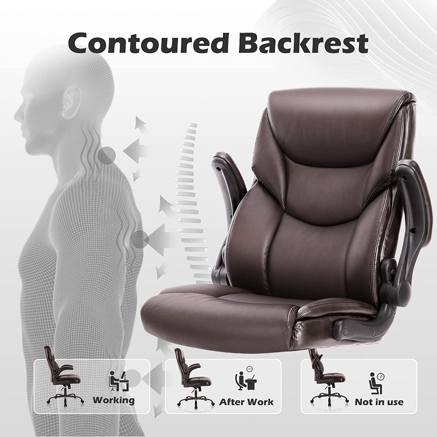 Desk Chair, Ergonomic Mesh Office Chair High Back Computer Chair with  Adjustable Headrest,Lumbar Support, Tilt Function,Swivel Rolling, Soft PU  Armrest Task Chair Home Office Desk Chairs – Built to Order, Made in