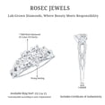 thumbnail image 6 of Rosec Jewels Lab Created Diamond Heart Engagement Ring 1 Ct - 7 mm - EF-VS Grade Certified, 925 Sterling Silver, US 4.00, 6 of 7