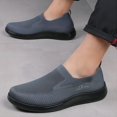 thumbnail image 6 of Men's Casual Loafers Lightweight Slip-on Outdoor Comfort Walking Sport Fashion Mesh Non-Slip Breathable Shoes Gray 10 US, 6 of 7