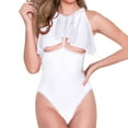 thumbnail image 1 of Gibobby Conjunto de lencería de talla grande para mujer con tirantes y encaje(Blanco, M), 1 of 4