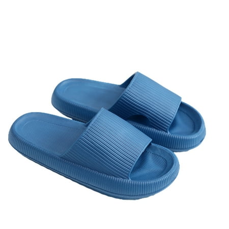 

Lightweight Open Toe Slippers High Quality And Casual Style For Birthday Gift Blue 34-35