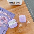 thumbnail image 3 of AirPods Pro Case with Keychain, GMYLE Pearl Style Cute Hard Shell Case Protective Earbuds Cover Skin for Apple AirPods Pro (Purple with Gem Keyring), 3 of 5