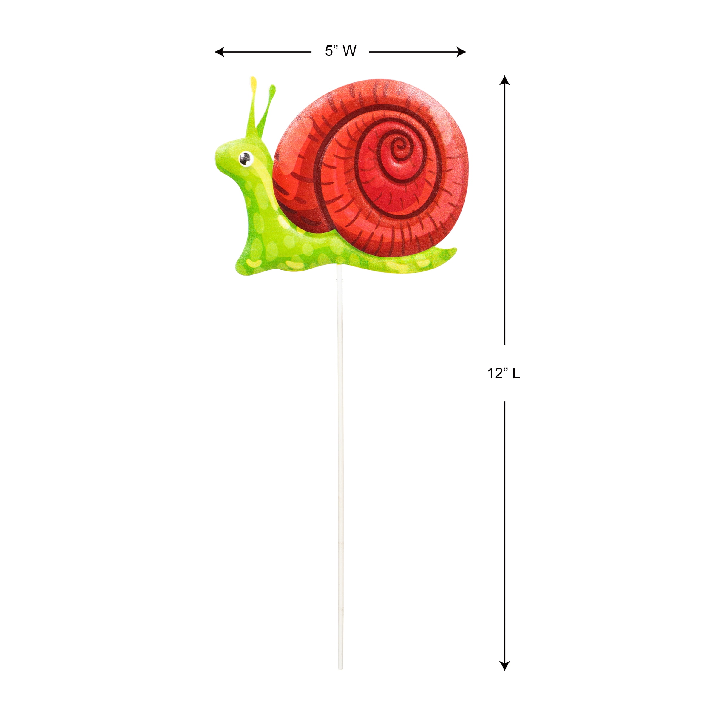 Mainstays 5" x 12" Metal Snail Indoor or Outdoor Plant Stake