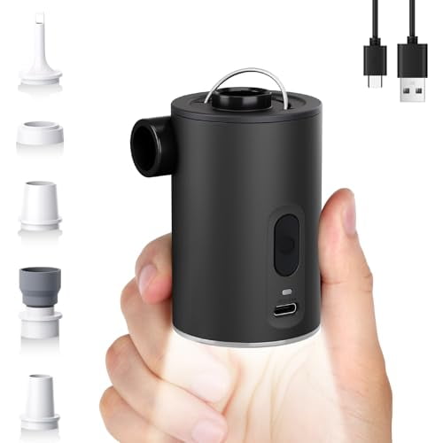 Open Box RTLOII PORTABLE AIR PUMP FOR INFLATABLES ULTRA-MINI AIR MATTRESS PUMP 4X MORE
