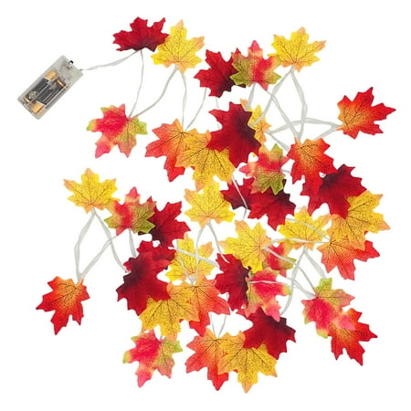 

Youmylove Led Maple Leaf Lights String Christmas Lights Holiday Battery Box Decorative Lights Santa Xmas Navidad Noel