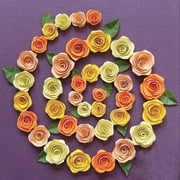 Quilling KitSpiral Roses Orange, Peach & Yellow