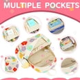 thumbnail image 3 of Mochila Bluboon Mini para niñas pequeñas con estampado floral de pana, 3 of 9