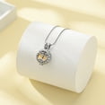 thumbnail image 3 of Round with Tree of Life Cremation Jewelry for Ashes Holder Urn Necklace Lockets for Human Pet Ashes of Loved One Pendent for Ashes and Chain, 3 of 6