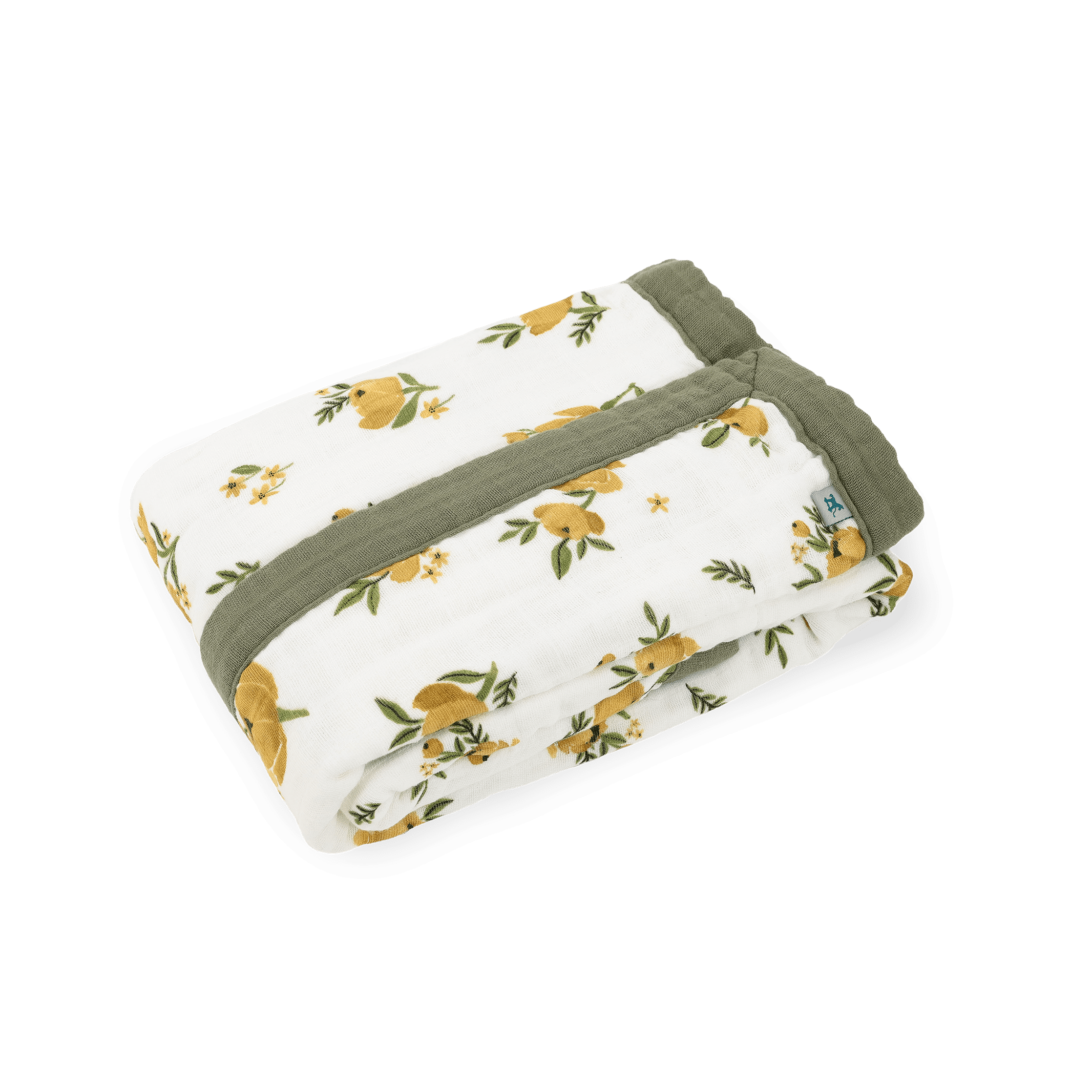 Little Unicorn Organic Cotton Muslin Baby Quilt- Yellow Roses