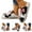 Black, variant on Pandaie Cow Slippers for Women Men Cute Cozy Cartoon Fuzzy House Shoes Pillow Cloud Fall Winter Bedroom Home Slides for Indoor Outdoor Black 7