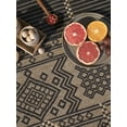 thumbnail image 4 of Furnish My Place Outdoor Geometric Pattern Rug - 2 ft. x 3 ft., Charcoal, 4 of 7