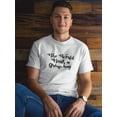 thumbnail image 2 of The World Needs a Group Hug Graphic Men White T-Shirt, Male Small, 2 of 4