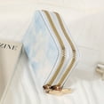 thumbnail image 3 of Mini Card Holder, Double Zipper Around Coin Wallet, Simple Faux Leather Wallet With Card Slot, 3 of 6