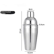 Cocktail Shaker, 12 oz Stainless Steel Cobbler Shaker With Cap And Strainer - Drink Shakers for Cocktails and Liquor