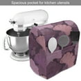 thumbnail image 2 of Vintage Stand Mixer Cover, Repetitive Design of Plantation Organic Ginkgo Biloba Leaves Print, Kitchen Appliance Organizer Bag Cover with Pockets, 5 Quarts, Eggplant and Multicolor, by Ambesonne, 2 of 4