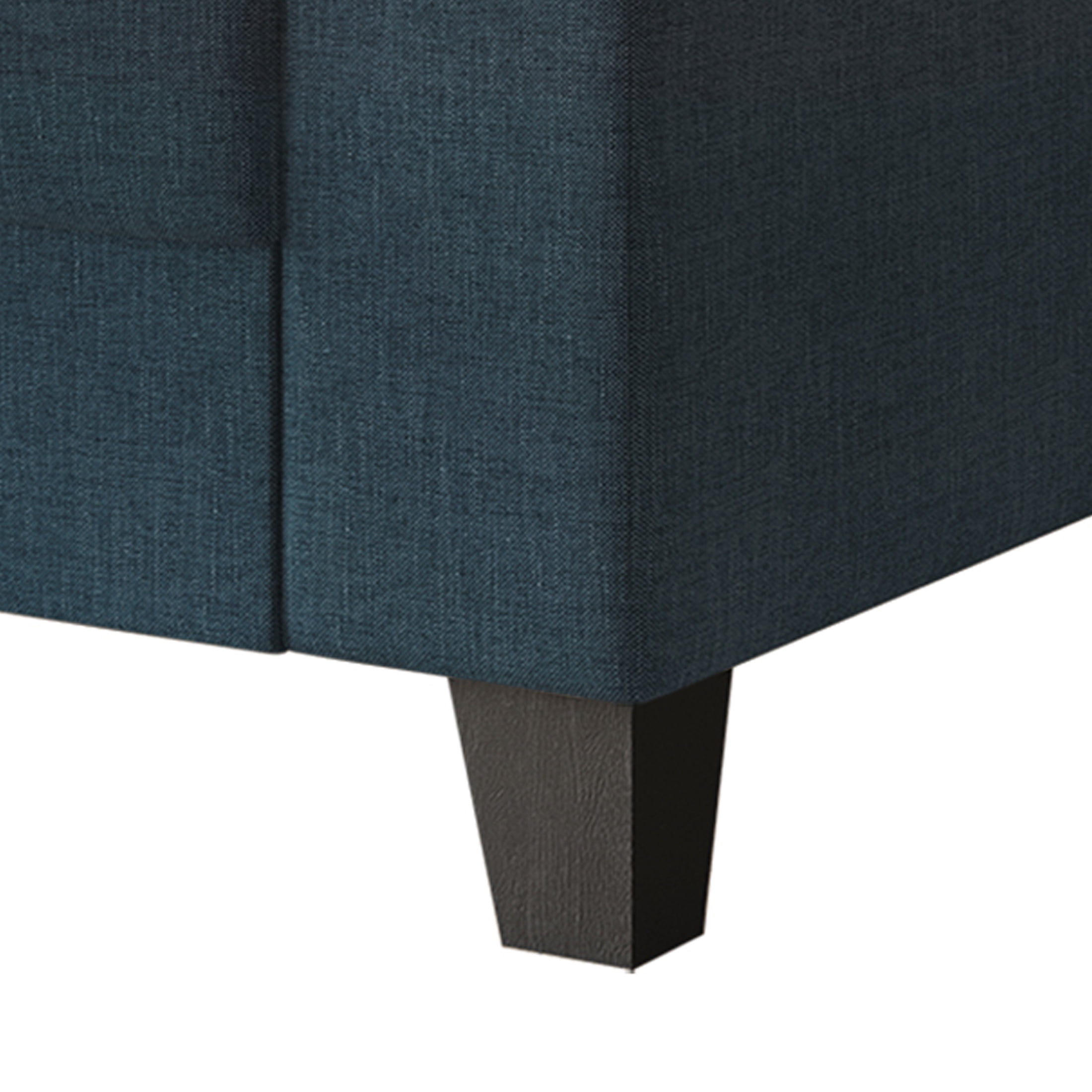 Castle Place Elegance Linen Upholstered Loveseat, Blue