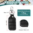 thumbnail image 2 of Uxcell Leather Key Fob Keys Cover RFID Key Fob Protector - Durable and Versatile Black 1, 2 of 7