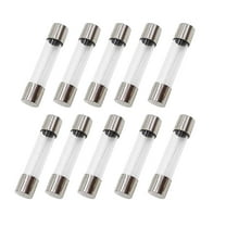 10Pcs 6x30mm F25AL250V Fast Blow Glass Fuse 25Amp 250V 0.24x1.18 Inch 25A Quick Blow Fuse