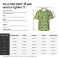 thumbnail image 5 of Honeii Lemon Print Men’s Hawaiian Shirt,Classic Button-Down Short Sleeve Shirt, for Beach, Vacation, and Outdoor Activities,X-Large, 5 of 7