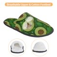 thumbnail image 3 of Balery Big Colorful Avocados Pantuflas de Casa de Felpa Silenciosas con Diseño Estampado, Zapatillas Cómodas Antideslizantes de Algodón para Interior-Medium, 3 of 8